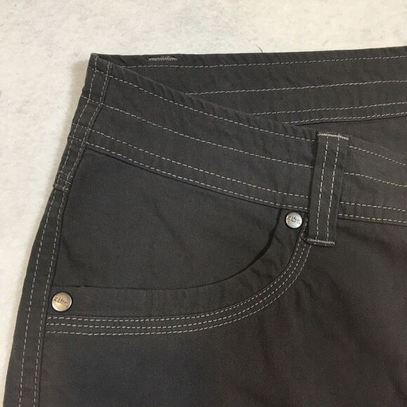 Kuhl Kliffside Air Roll-up Shorts Womens 12 7" Inseam Gray Hike Outdoor Utility - Picture 3 of 14